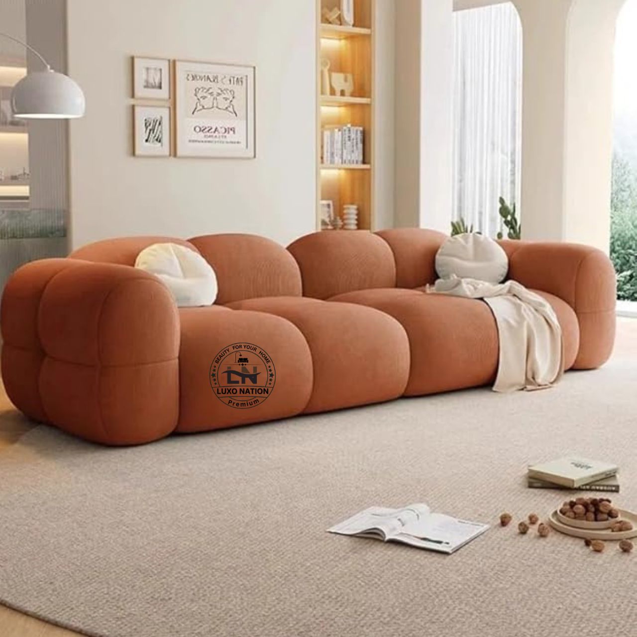 Luxo Nation Elegant Modern Sofa – Luxurious Look , & Premium Quality